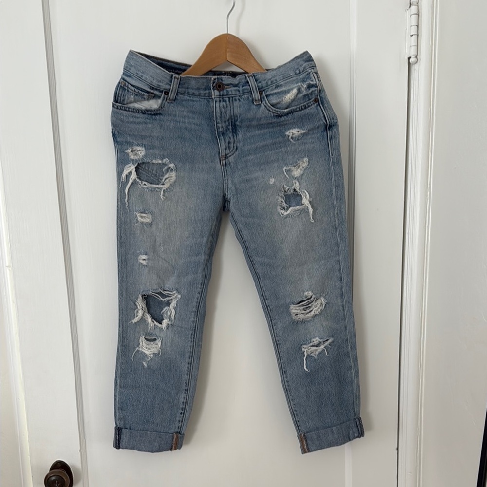 Lucky Brand Distressed Sienna Slim Boyfriend Jeans